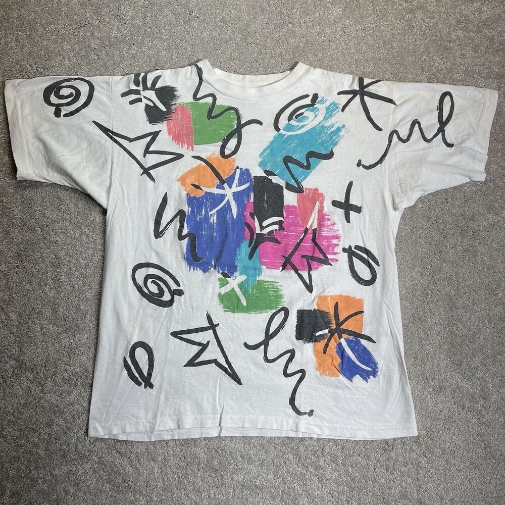 Vintage Jacques Moret Art T-Shirt Size Large L